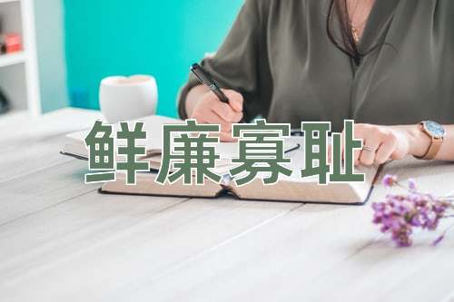 成语鲜廉寡耻