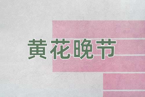 成语黄花晚节