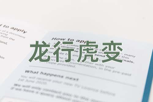 成语龙行虎变