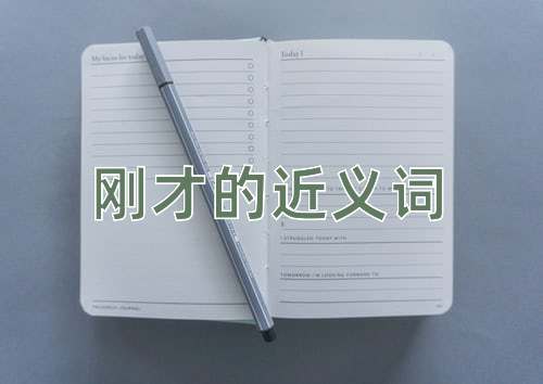 刚才的近义词