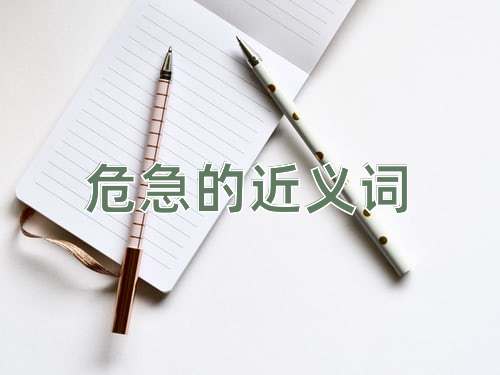 危急的近义词