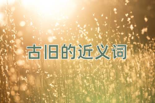 古旧的近义词