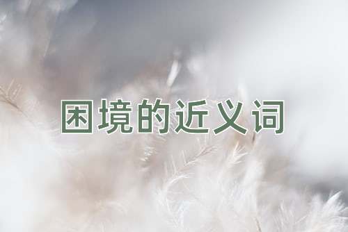 困境的近义词