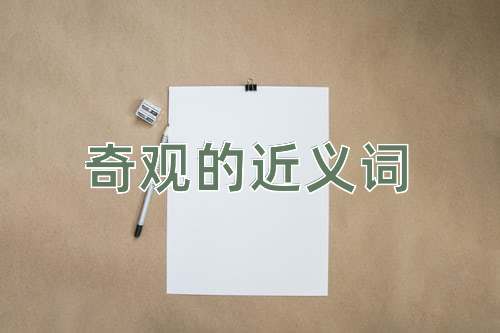奇观的近义词