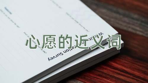 心愿的近义词