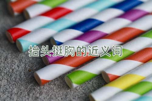 抬头挺胸的近义词