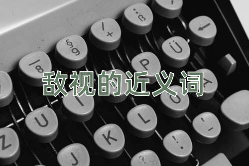敌视的近义词