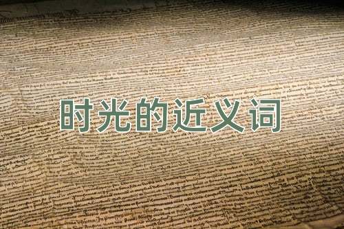 时光的近义词