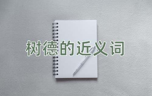 树德的近义词