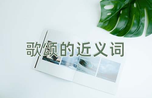 歌颂的近义词