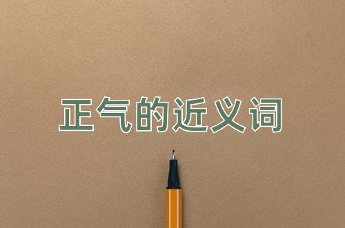 正气的近义词