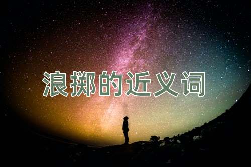 浪掷的近义词