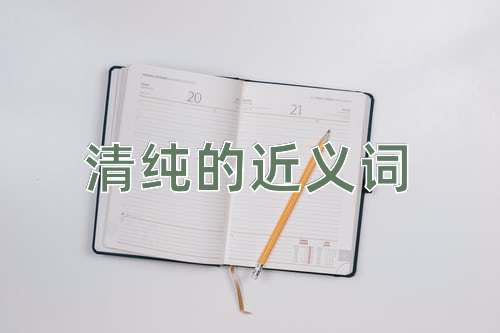 清纯的近义词