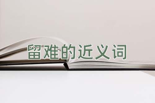 留难的近义词