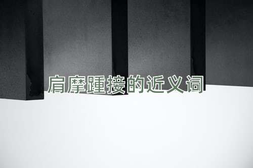 肩摩踵接的近义词