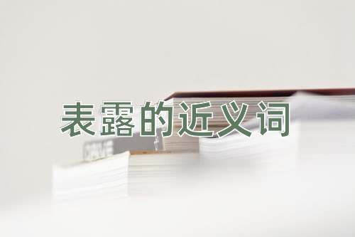 表露的近义词