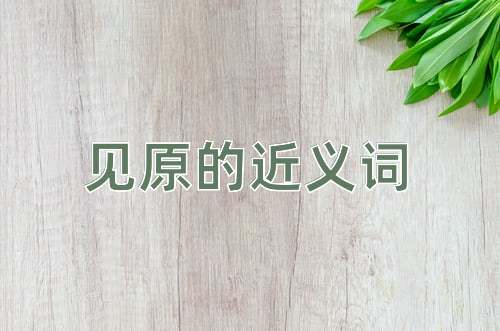 见原的近义词