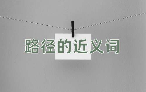 路径的近义词