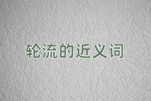 轮流的近义词