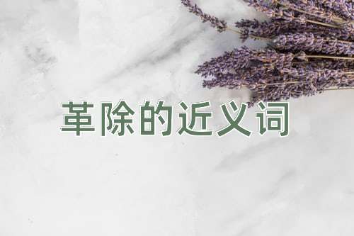 革除的近义词