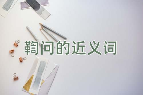 鞫问的近义词