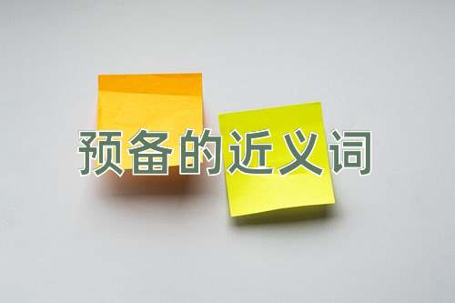 预备的近义词