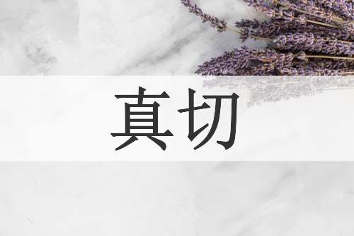 真切