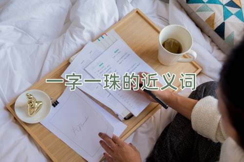 一字一珠的近义词