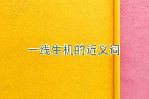 一线生机的近义词