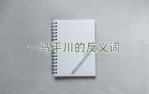 一马平川的反义词