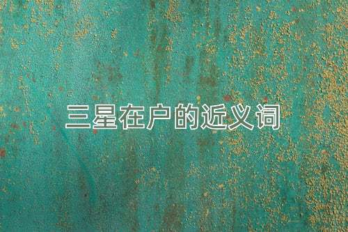 三星在户的近义词