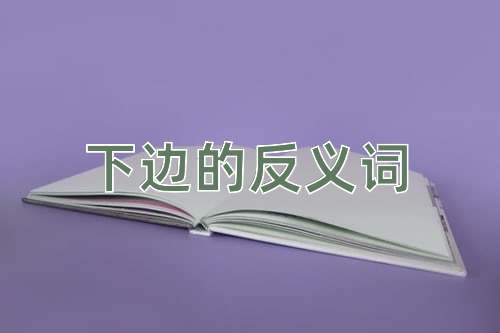 下边的反义词