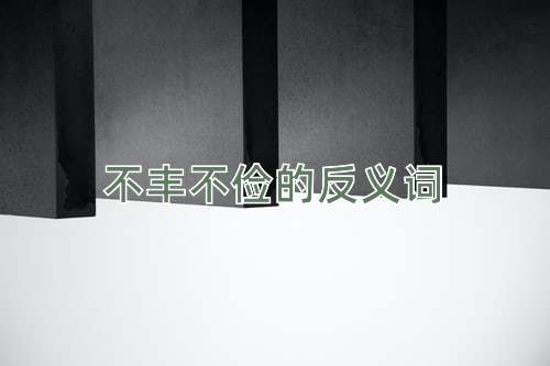 不丰不俭的反义词