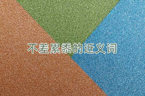 不差累黍的近义词
