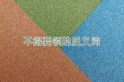 不得要领的反义词