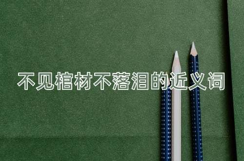 不见棺材不落泪的近义词