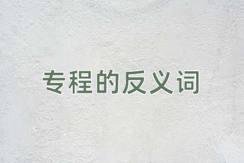 专程的反义词