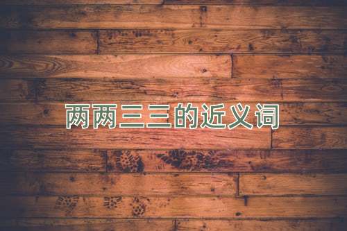 两两三三的近义词