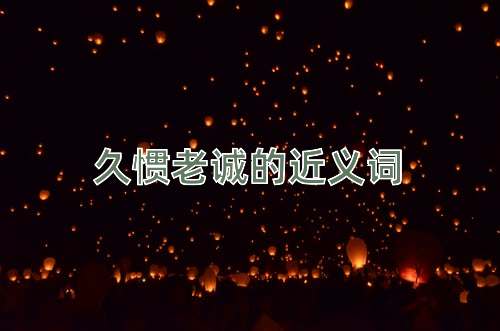 久惯老诚的近义词