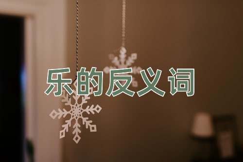 乐的反义词