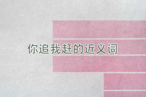 你追我赶的近义词