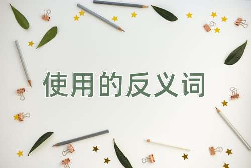 使用的反义词