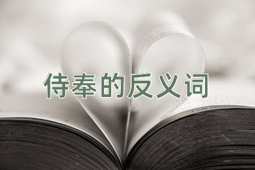 侍奉的反义词