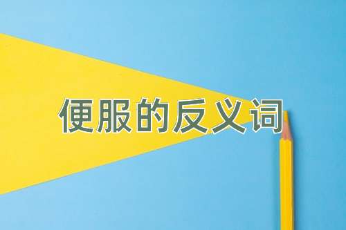 便服的反义词