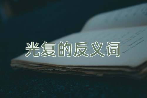 光复的反义词