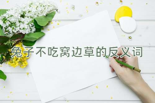 兔子不吃窝边草的反义词