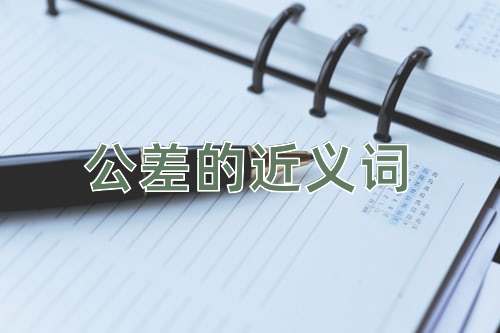 公差的近义词