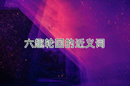 六趣轮回的近义词