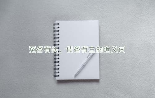 冤各有头，债各有主的近义词