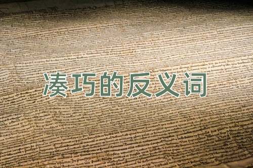 凑巧的反义词